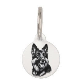 Teckning German Shepherd Djurbricka