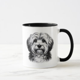 Teckning Havanese Hund Mugg