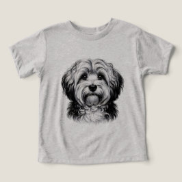 Teckning Havanese Hund T Shirt