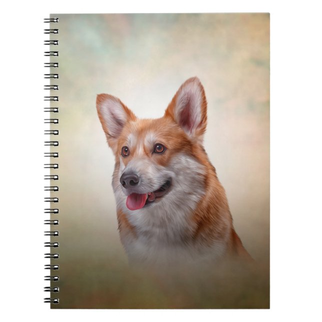 Teckning Hund aveln Welsh Corgi Anteckningsbok (Framsidan)