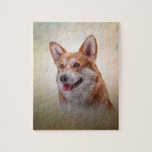 Teckning Hund aveln Welsh Corgi Pussel