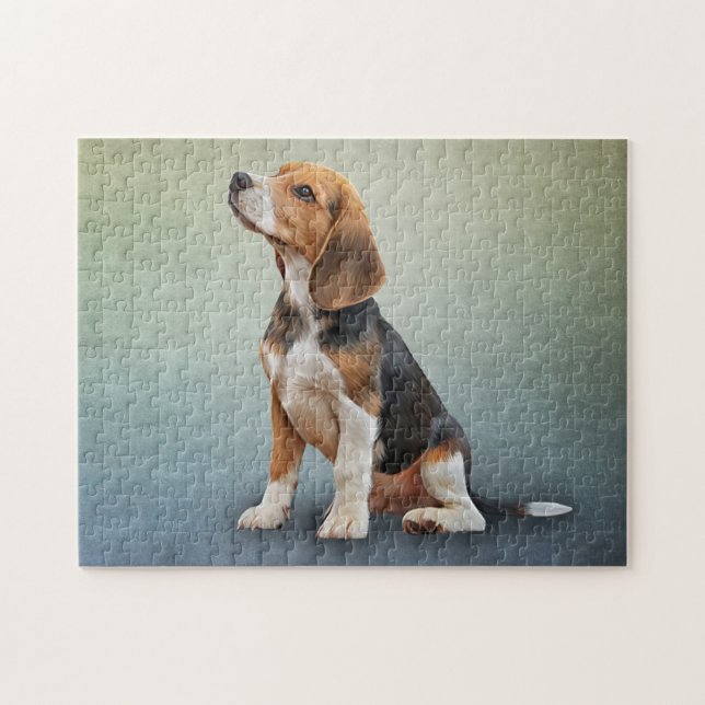 Teckning Hund Beagle 7 Pussel (Horisontell)
