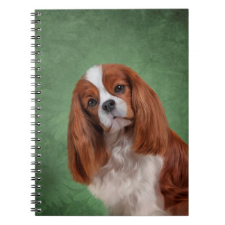 Teckning Hund Cavalier Kung Charles spanjor Anteckningsbok