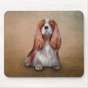 Teckning Hund Cavalier Kung Charles spanjor Musmatta