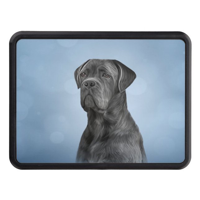 Teckning hund Käpp Corso - Italienska Mastiff Dragkroksskydd (Framsidan)