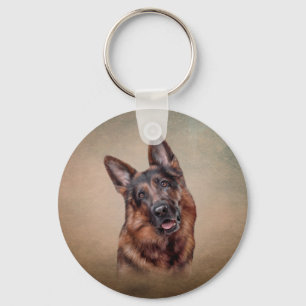 Teckning Hund Nyckelring