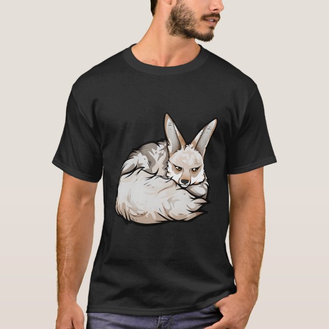 Teckning i en Blanfords räv T Shirt (Framsida)