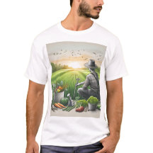 teckning i en man sitta i fält