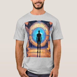 Teckning i ett lik av silhuette T-Shirts