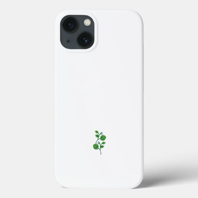 teckning i gren med blommor och löv (Baksida)