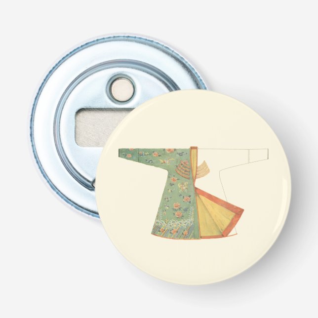 Teckning i halvAvslutat Kimono Flasköppnare (Framsidan)