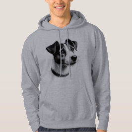 Teckning i Jack Russell Terrier Hoodie