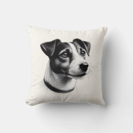 Teckning i Jack Russell Terrier Kudde
