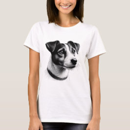 Teckning i Jack Russell Terrier T Shirt