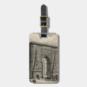 Teckning i Porte Saint-Denis Monument Bagagebricka