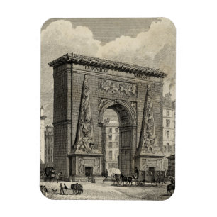 Teckning i Porte Saint-Denis Monument Magnet