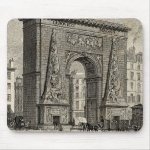Teckning i Porte Saint-Denis Monument Musmatta