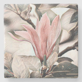 TECKNING i ROSA GREN Stenunderlägg