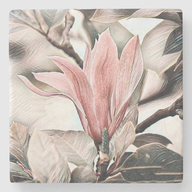 TECKNING i ROSA GREN Stenunderlägg (Framsidan)