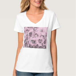 TECKNING i ROSA ROS T Shirt