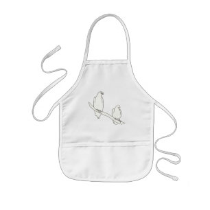 Teckning i två Eagles på Gren Aprons Barnförkläde