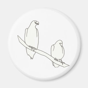 Teckning i två Eagles på Gren Magnet