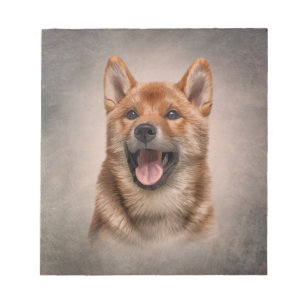 Teckning japanska Shiba Inu hund Anteckningsblock