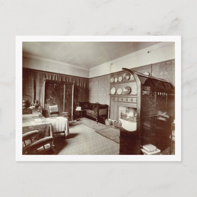 Teckning, Kelmscott House, London, 1896 (foto) Vykort (Framsida)