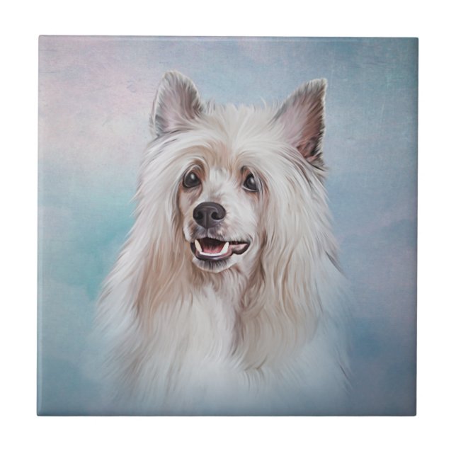 Teckning Kinesisk skapad hund Medium Gift Bag-mus  Kakelplatta (Framsidan)
