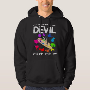 Teckning-konstnären Beat Djävulen från det 2 Hoodie