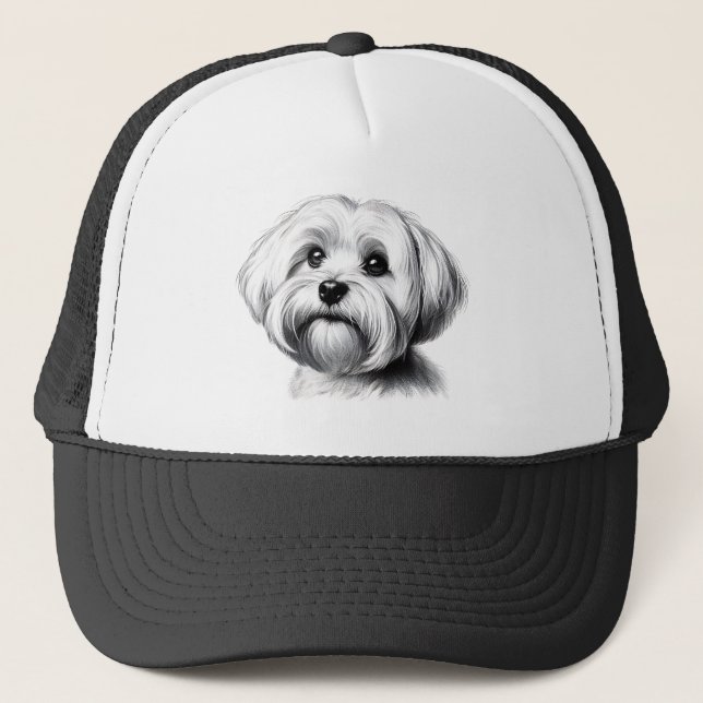 Teckning Maltesiska Hund Keps (Framsida)