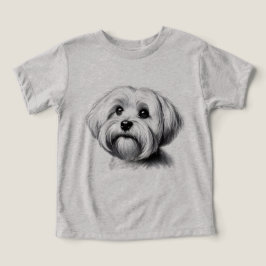 Teckning Maltesiska Hund T Shirt