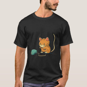 Teckning om en Kitten som jagar en datormus T Shirt