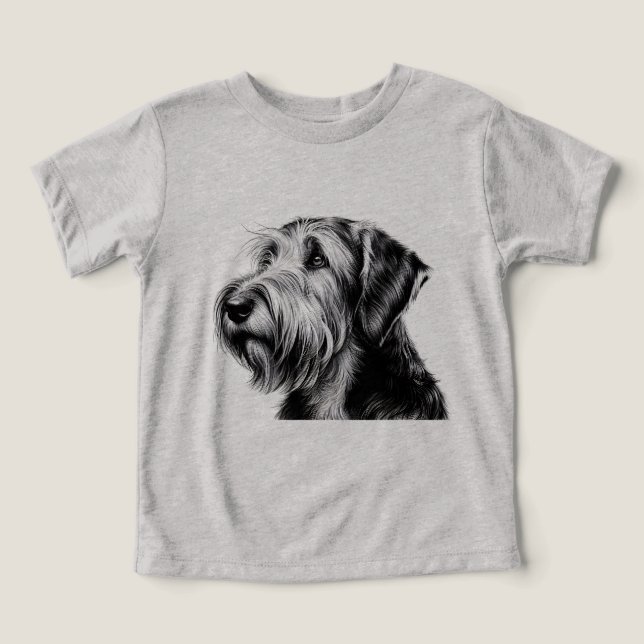 Teckning Otterhound T Shirt (Design Framsida)