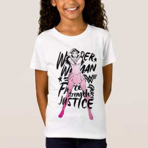 teckning över kvinnopenseltypografi tee shirt