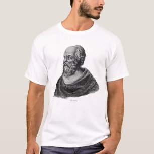 Teckning Porträtt i grekiska filosofen Sokrates T Shirt