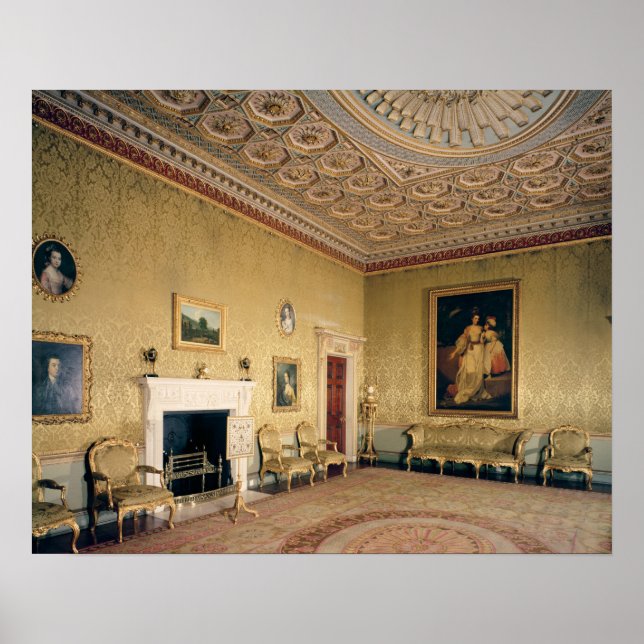 Teckning-room by Adam, c.1770-80 Poster (Framsidan)