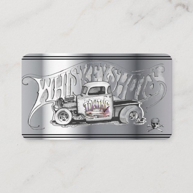  teckning två lastbil Auto affärskort Visitkort (Framsida)