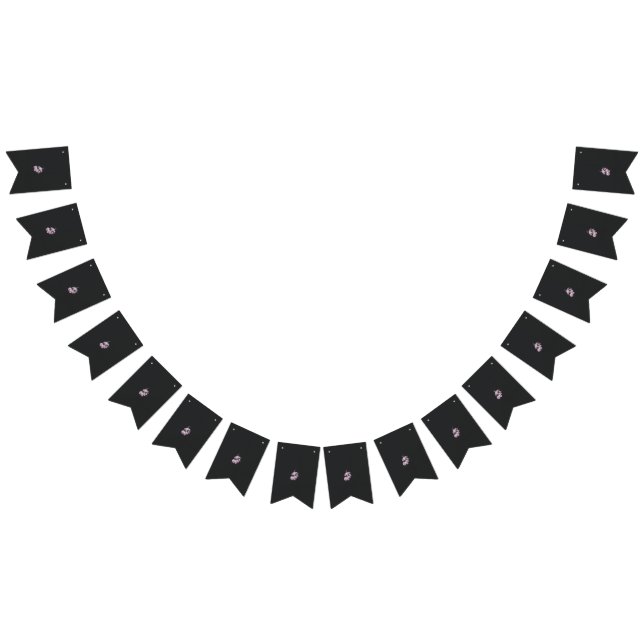 teckning vid en anläggning i lila blommor vimplar (Alla)