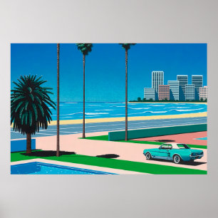 Teckningar för hiroshi nagai-konst, stadspunkt och poster