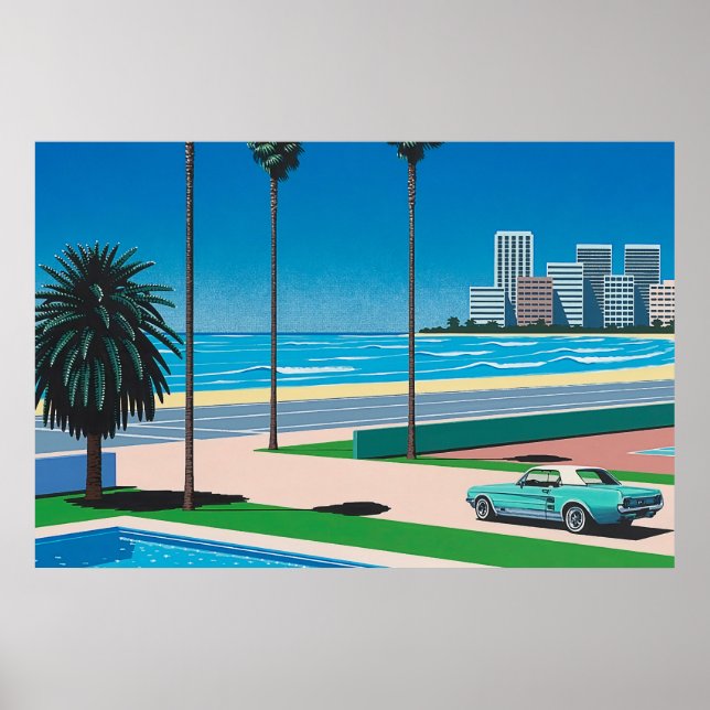 Teckningar för hiroshi nagai-konst, stadspunkt och poster (Framsidan)