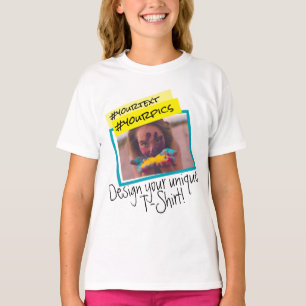 Teckningar med Bilder och text för färgstarka flic T Shirt