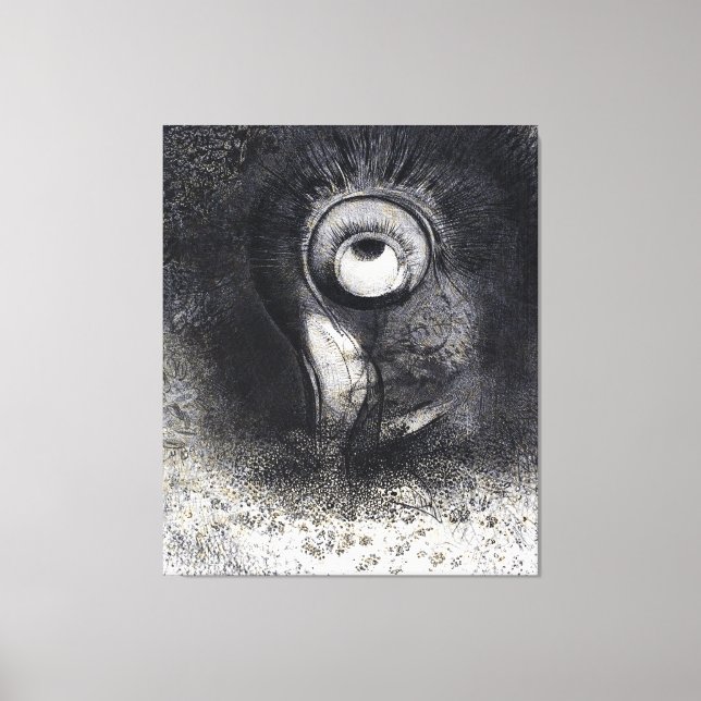 Teckningen The Origins av Odilon Redon Canvastryck (Framsida)