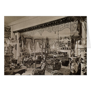 Teckningrummet, Wickham Hall, Kent, 1897 Hälsningskort
