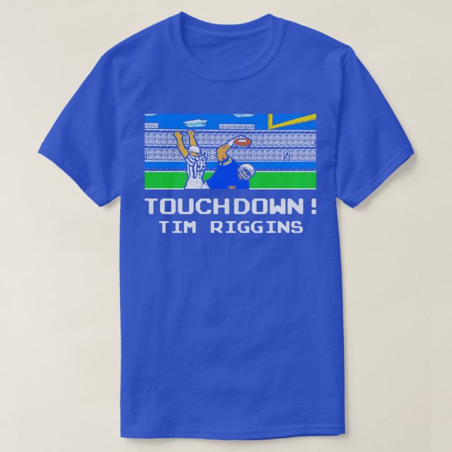 Tecmo Tim Riggins Touchdown T Shirt (Design framsida)