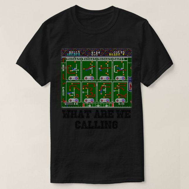 Tecmo Toppen Bowl Playcall T Shirt (Design framsida)
