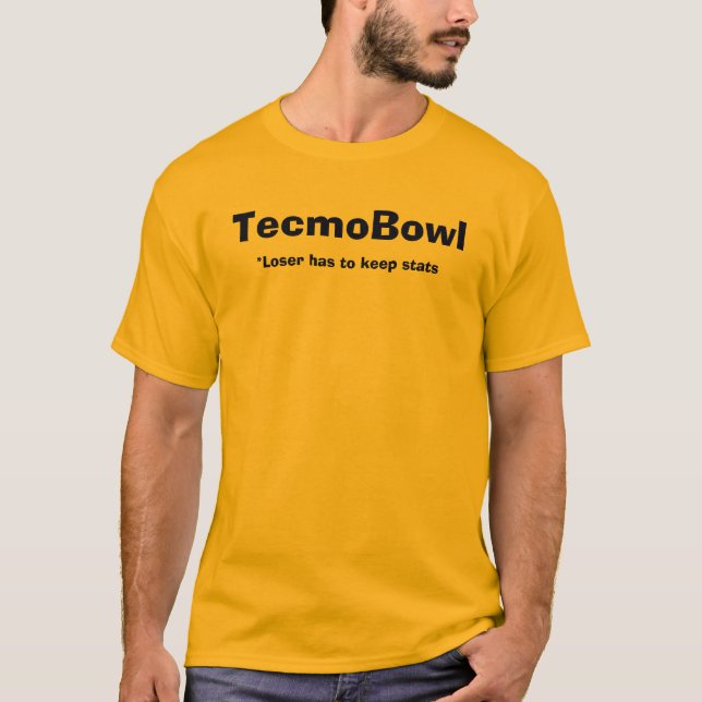TecmoBowl *Loser måste att hålla statistik Tröja (Framsida)