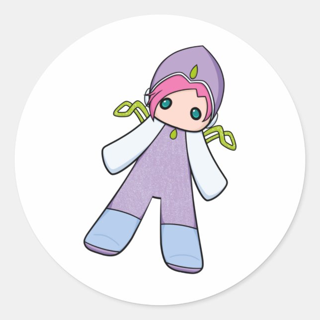 Tecna Sticker Runt Klistermärke (Framsida)