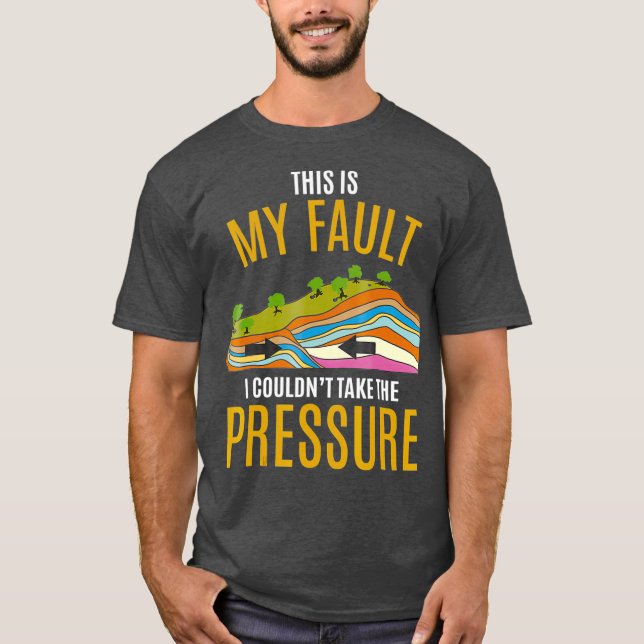 Tectonic Tallrikar Model Earthquake - tyvärr T Shirt (Framsida)