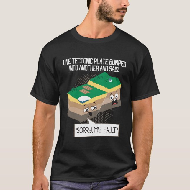 Tectoniskt plate - Geology Earth Teacher Sei T Shirt (Framsida)